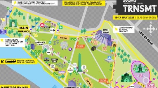 Transmt Map TRNSMT festival reveals site map for 2025