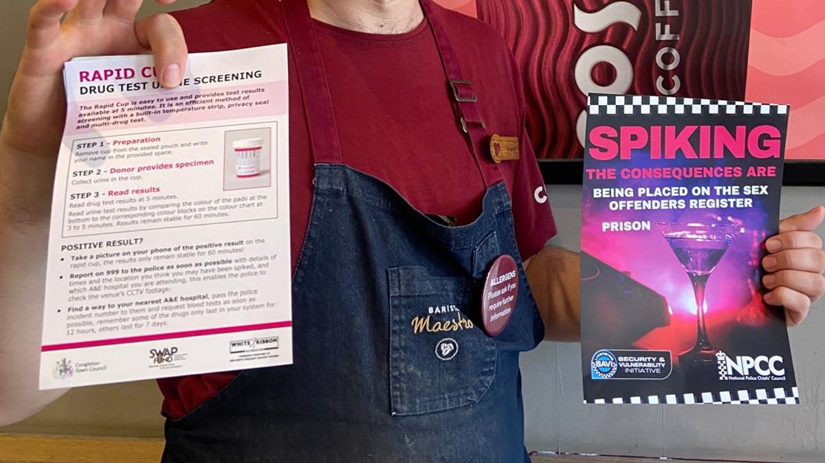 Costa Congleton Drug test kits issued to Congleton's pubs and bars to combat spiking