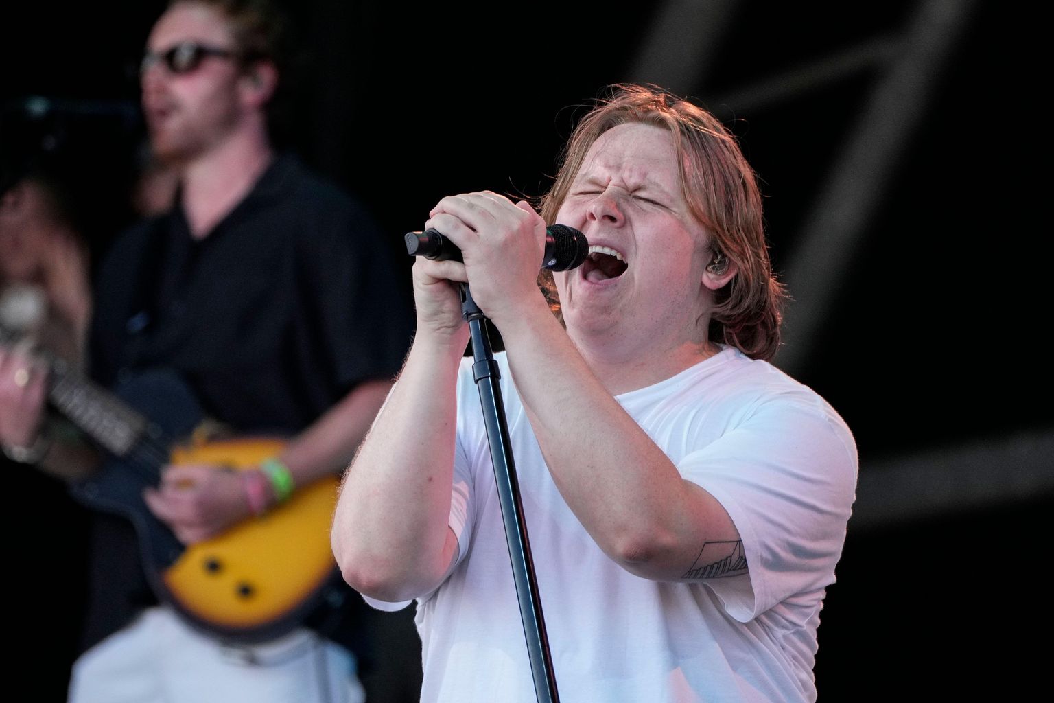 Lewis Capaldi makes emotional return to Glastonbury