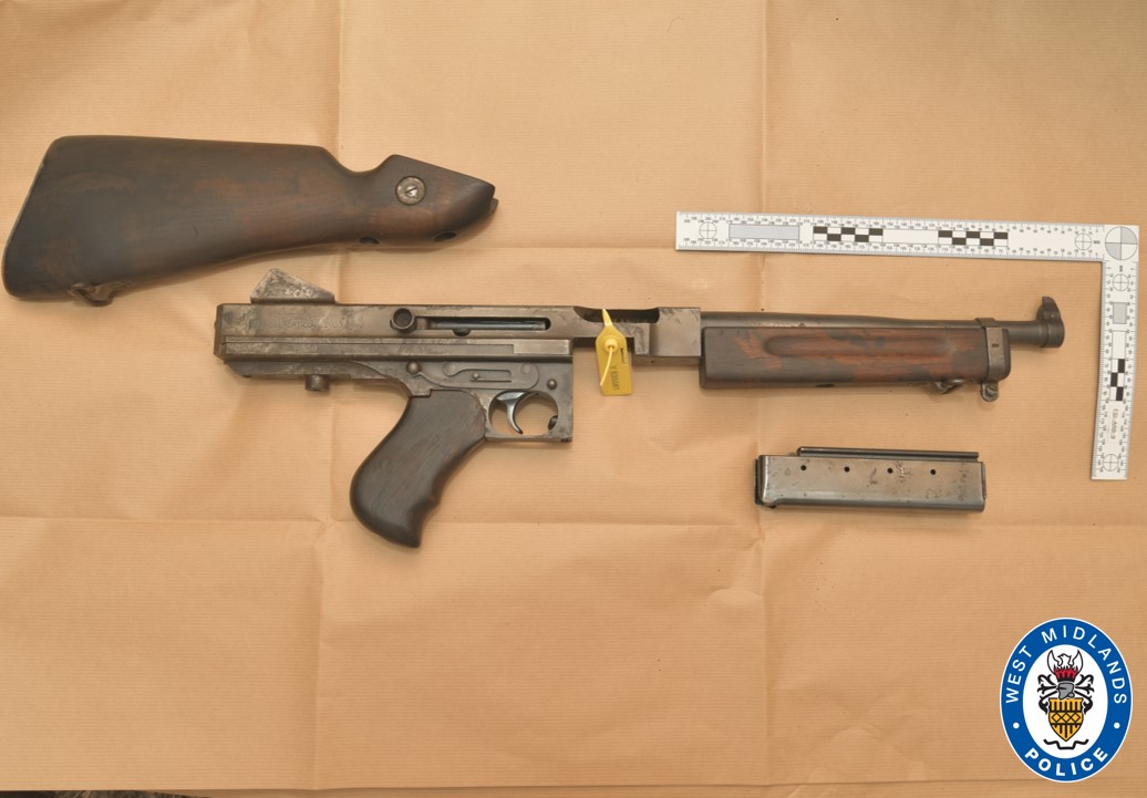 Birmingham man jailed after submachine gun found in his bedroom