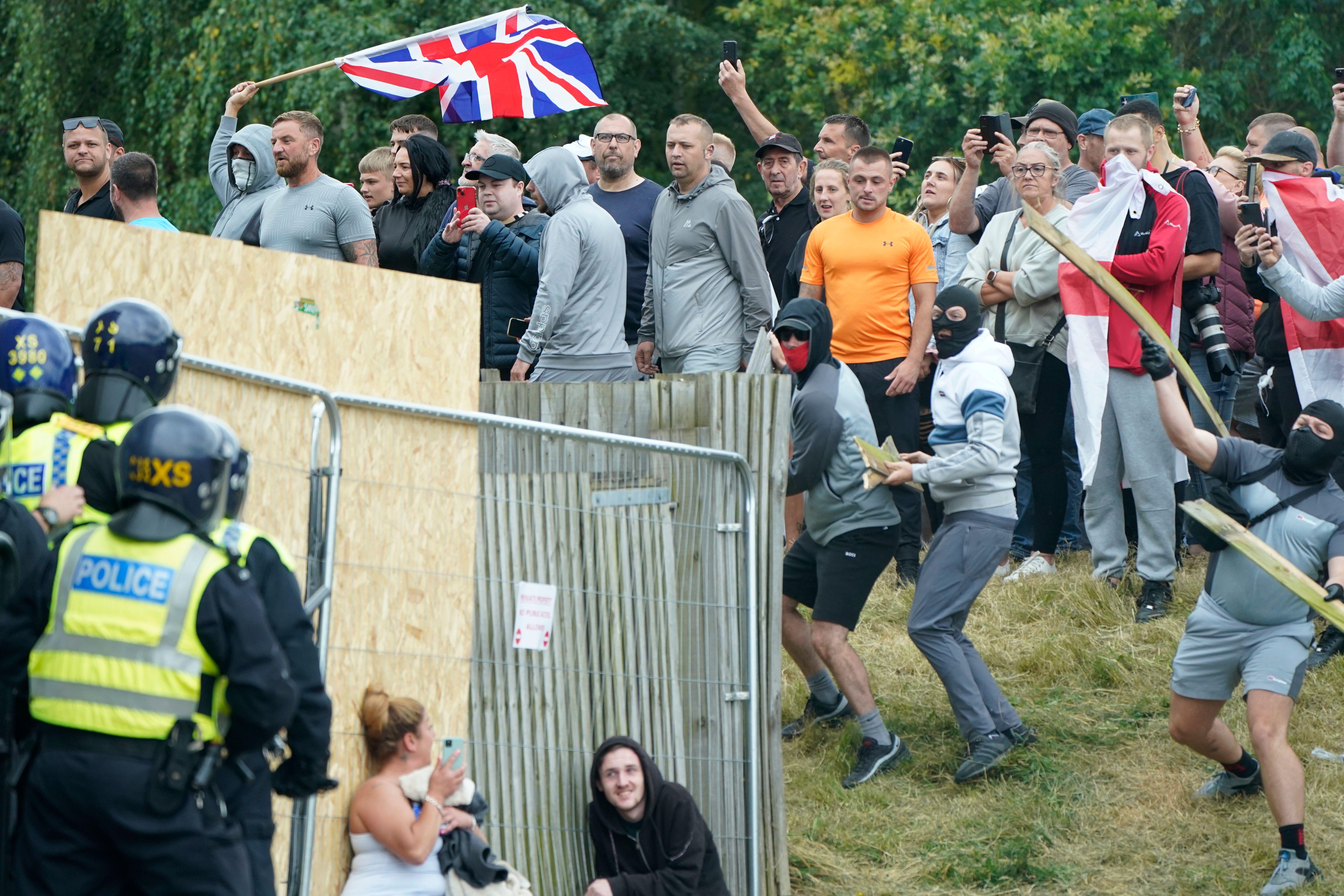 Brothers among four more jailed after rioting outside Rotherham hotel ...