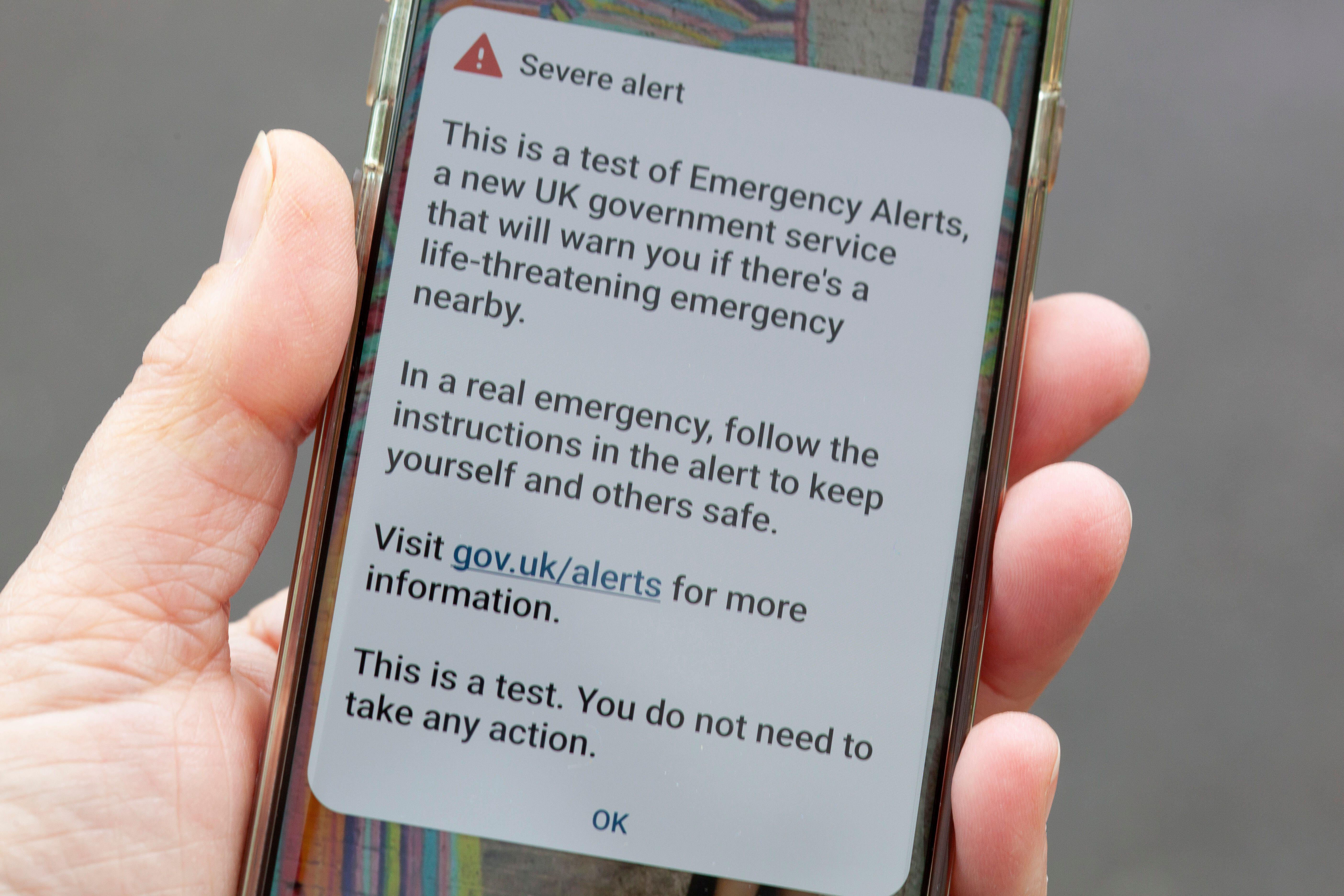 National emergency alert system tested across UK | News - Absolute ...