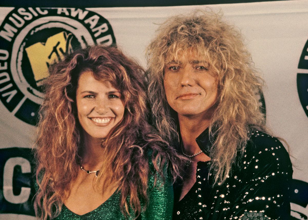 MTV stars Tawny Kitaen and David Coverdale in 1987