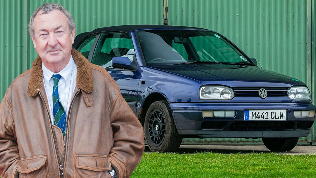 Nick Mason and the Pink Floyd edition of the 1995 Volkswagen Golf Cabriolet Mk3 car