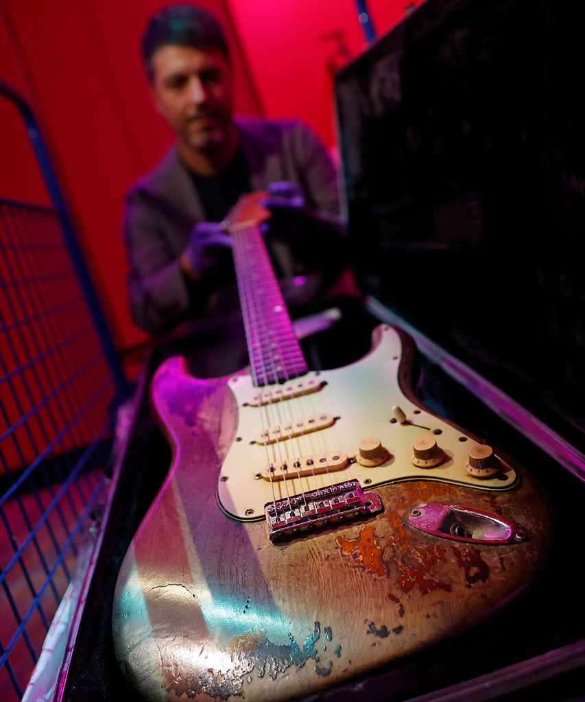 Rory Gallagher's 1961 Fender Stratocaster at the National Museum of Ireland
