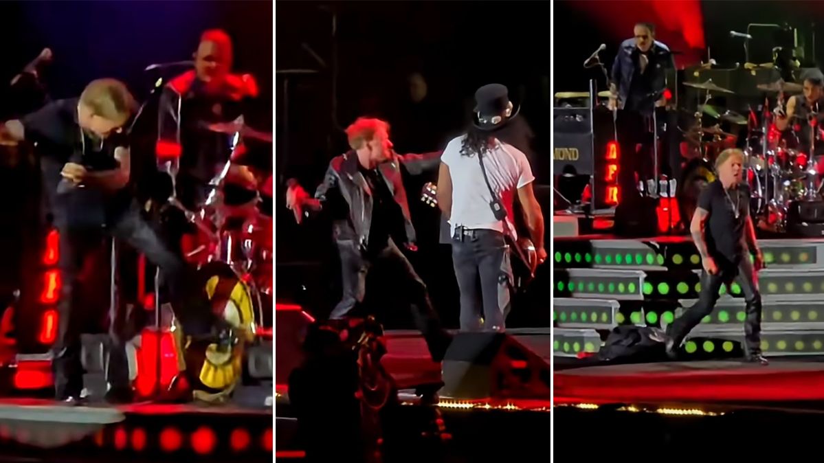 Axl Rose throws a tantrum onstage in Buenos Aires
