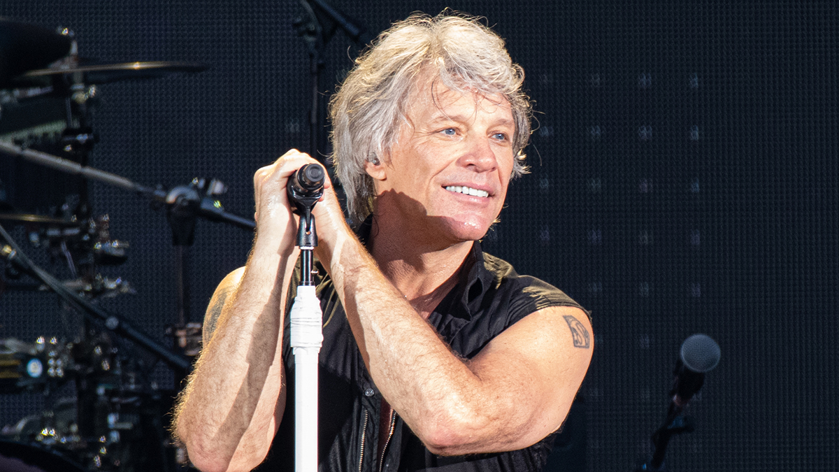 Jon Bon Jovi on stage in 2019