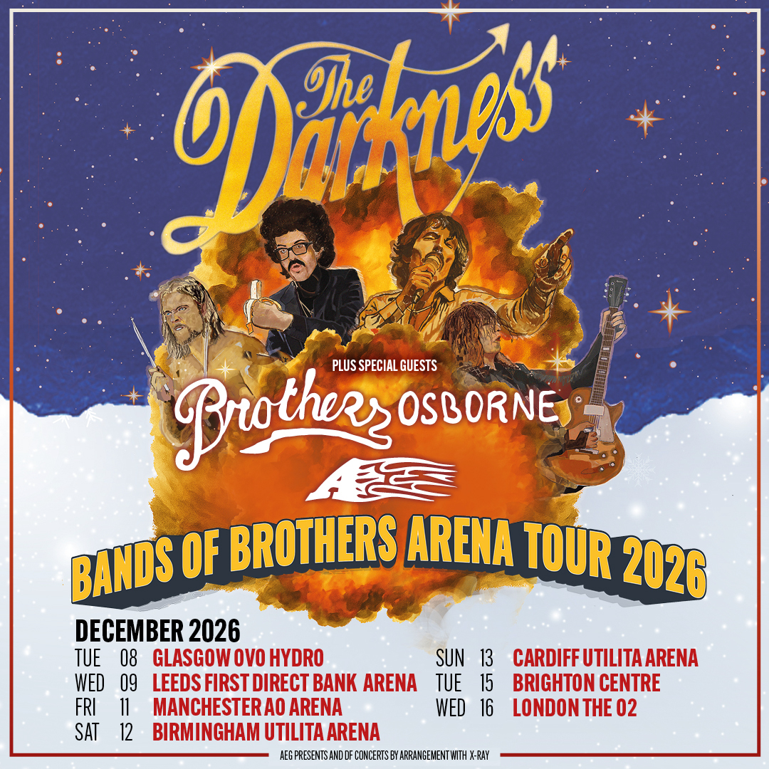 The Darkness' 2026 UK tour with Brothers Osborne and A