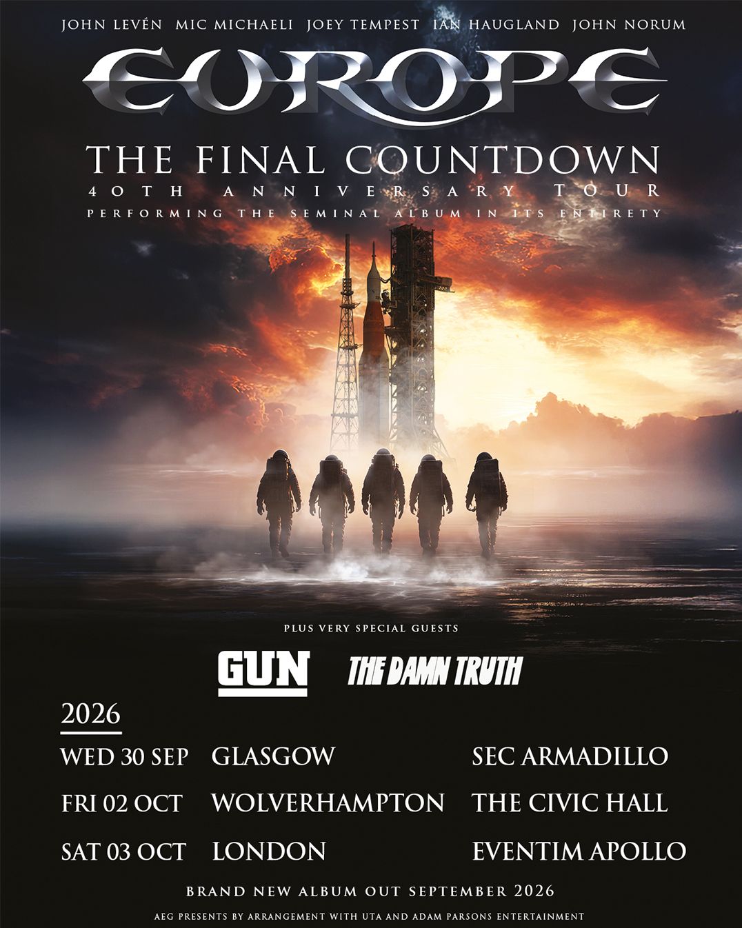 Europe's The Final Countdown UK Tour