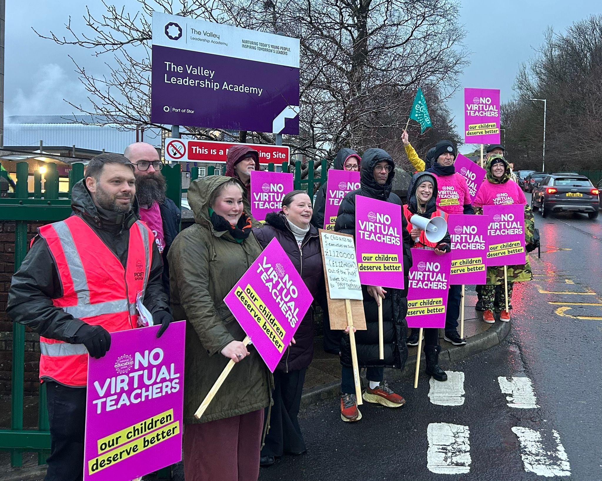 Teachers strike over use of 'Virtual Teacher' at Lancashire school ...