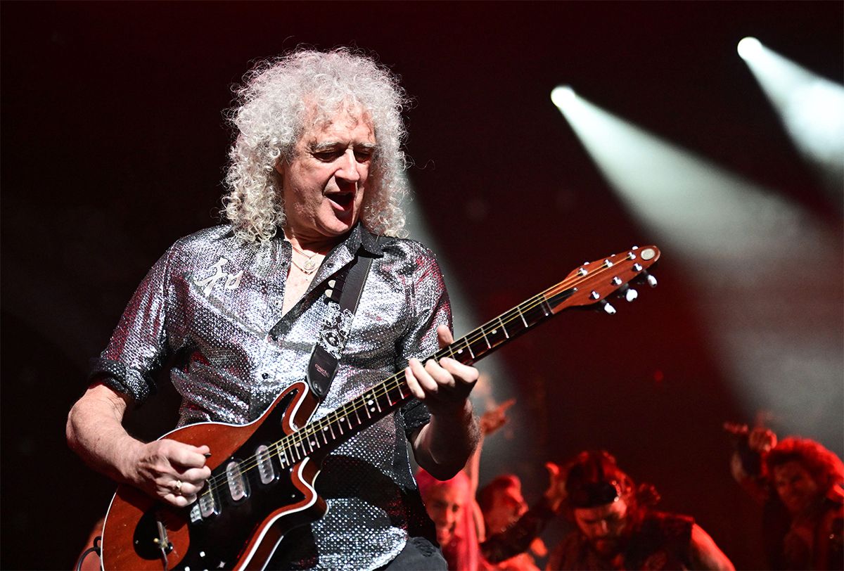 Brian May playing the original Red Special in October 2025