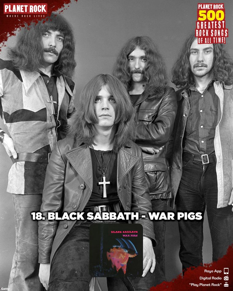 18) Black Sabbath - War Pigs (1970) 