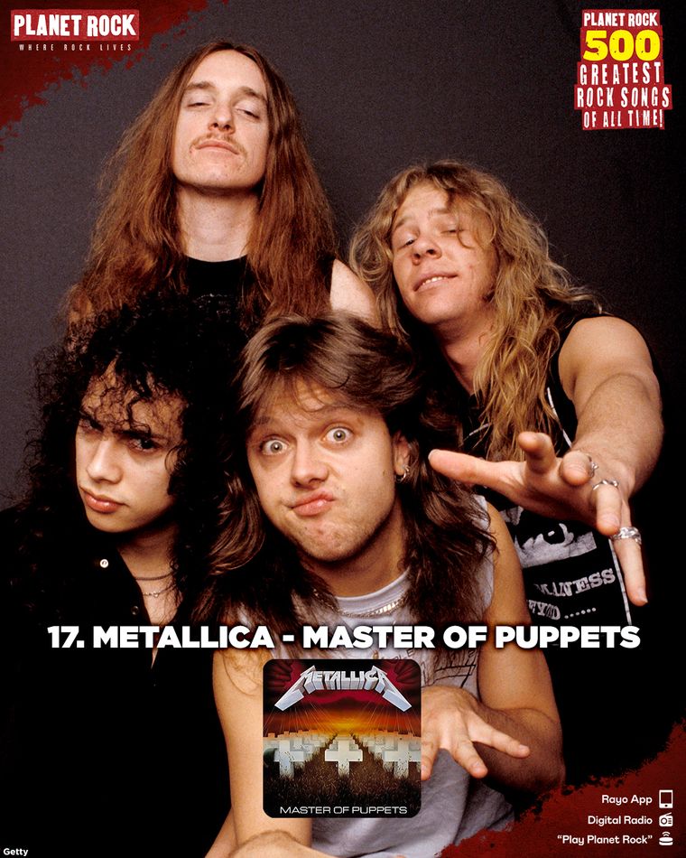 17) Metallica - Master of Puppets (1986) 