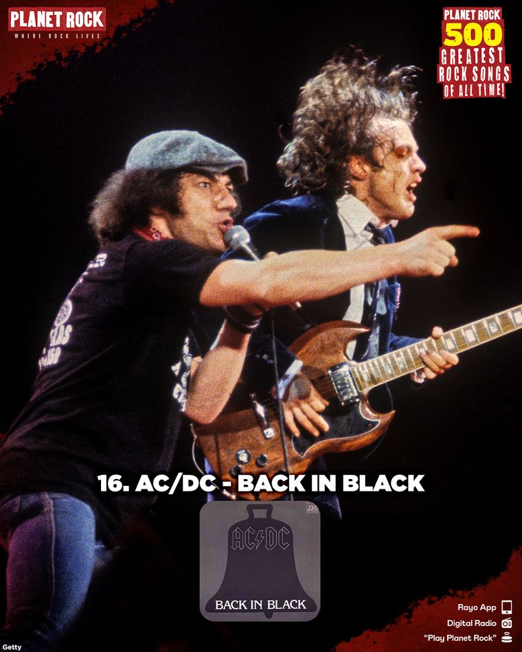 16) AC/DC - Back in Black (1980) 
