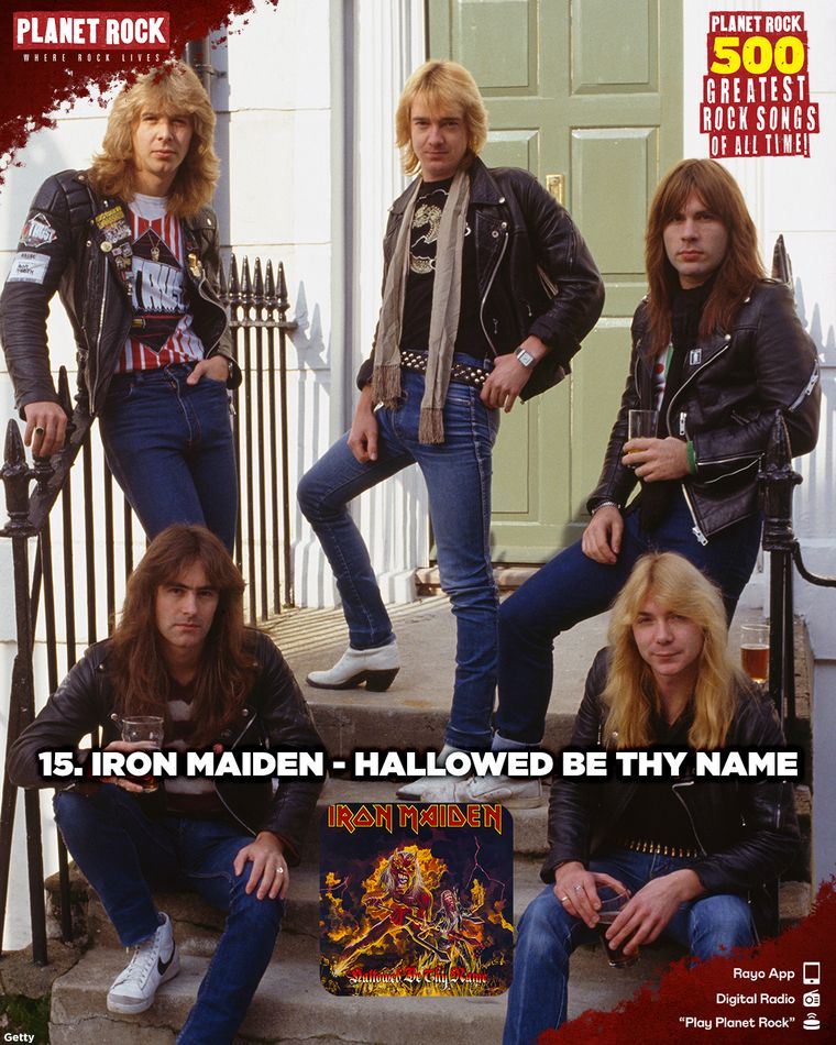 15) Iron Maiden - Hallowed Be Thy Name (1982) 
