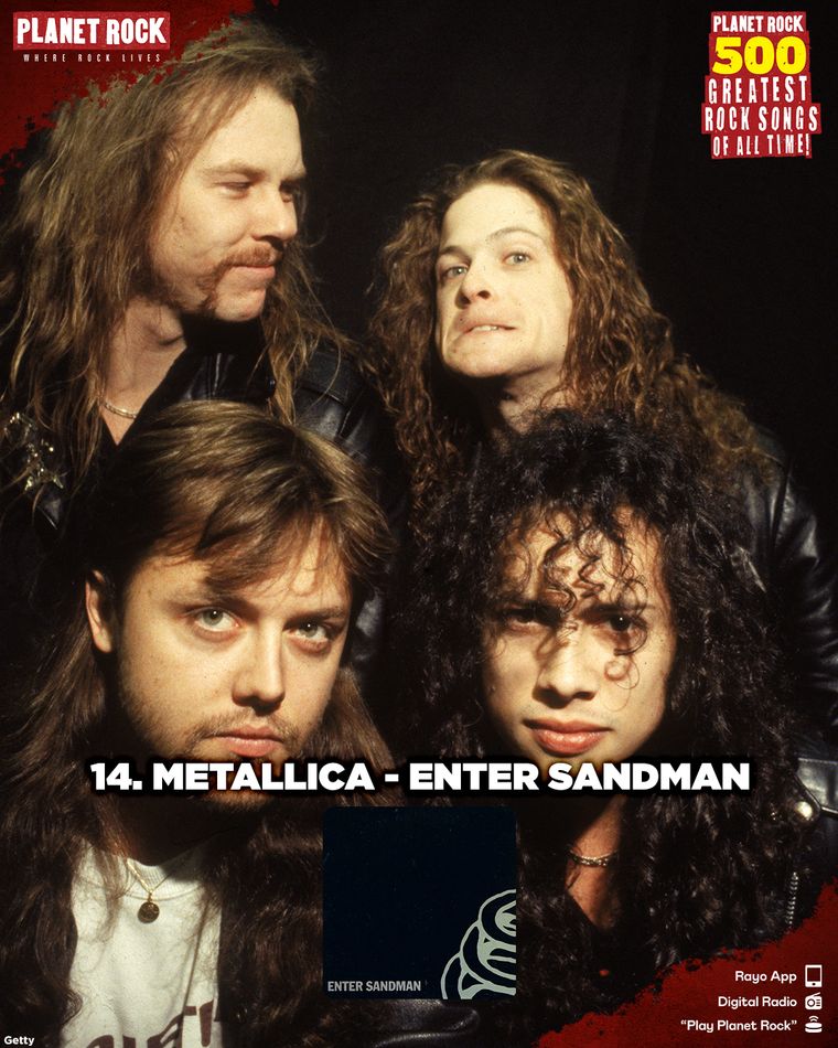 14) Metallica - Enter Sandman (1991) 