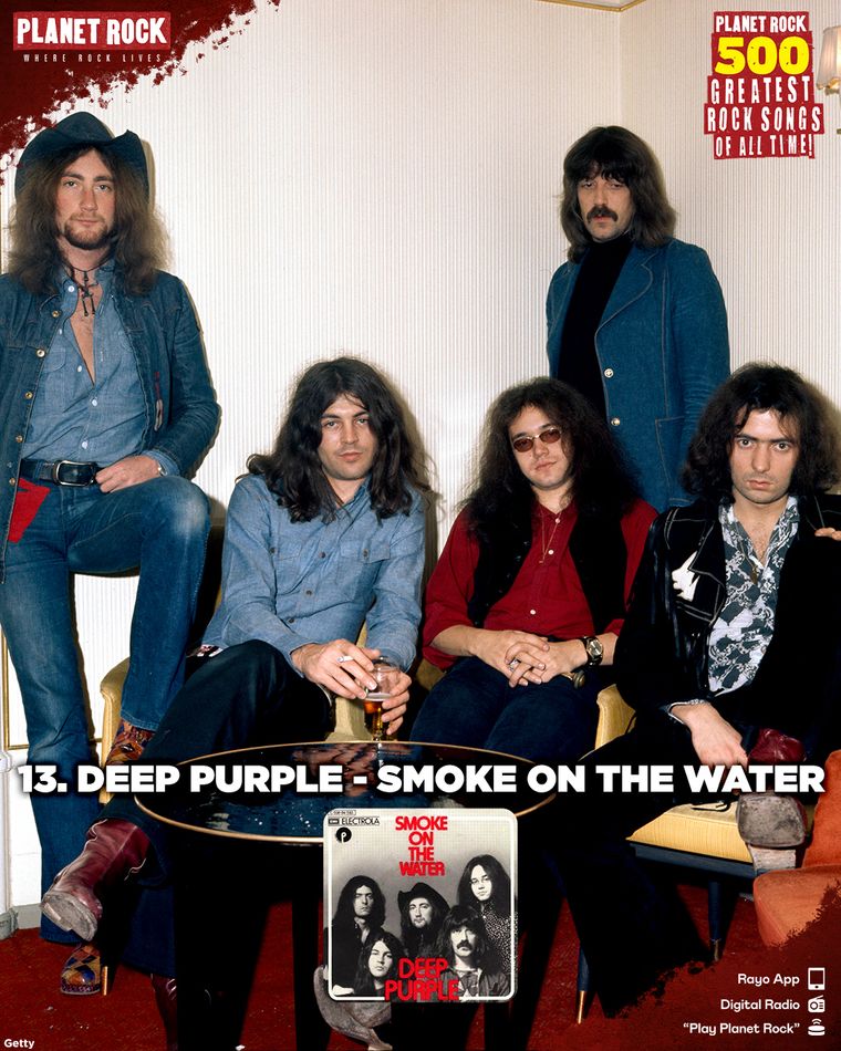 13) Deep Purple - Smoke on the Water (1972) 