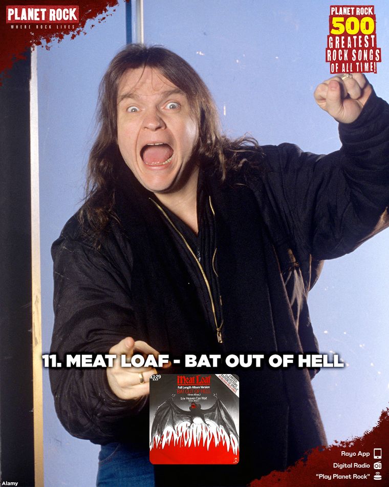 11) Meat Loaf - Bat Out of Hell (1977) 