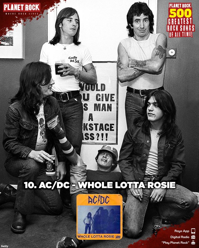10) AC/DC – Whole Lotta Rosie (1977) 