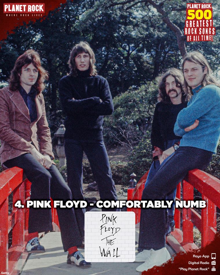 4) Pink Floyd - Comfortably Numb (1979) 