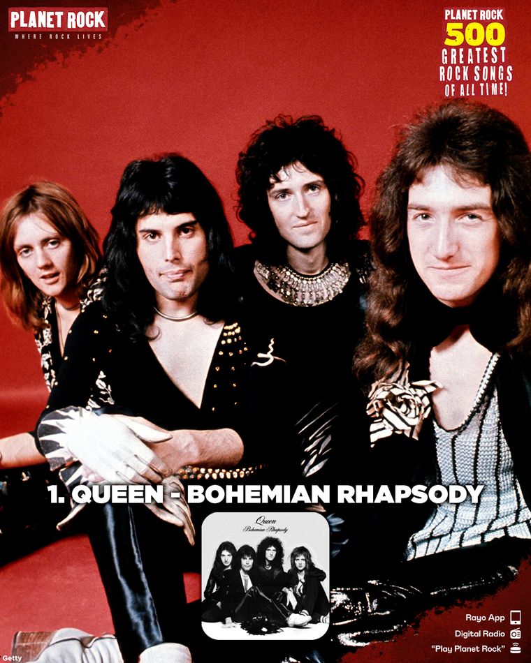 1) Queen - Bohemian Rhapsody (1975) 