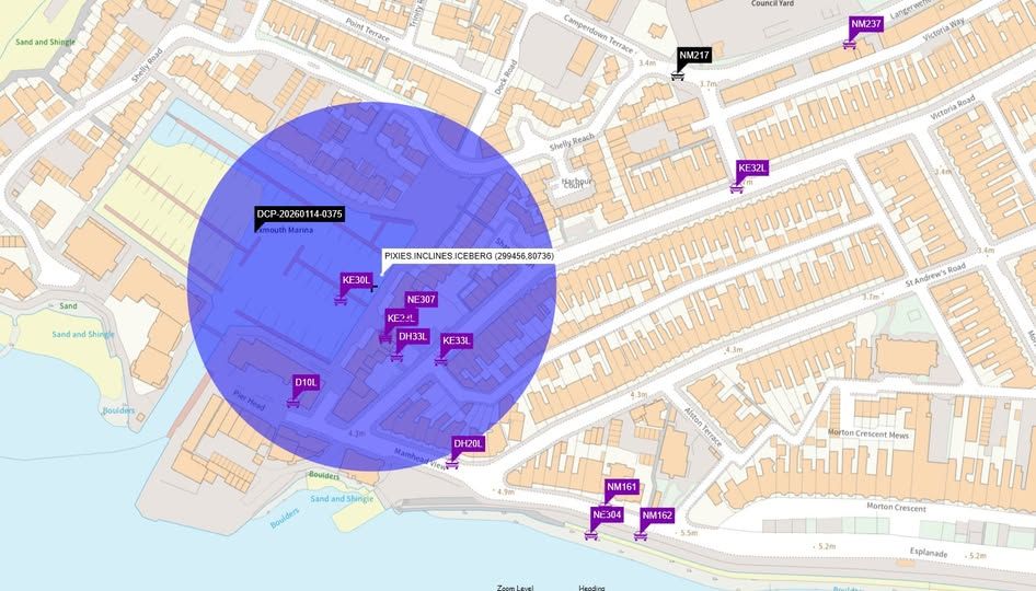 Suspected unexploded ordnance dredged out of water near Exmouth Marina