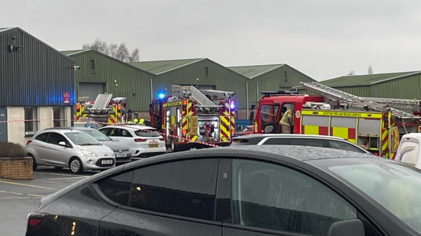 Perth Explosion Firefighters tackle blaze after reports of an 'explosion' near Perth ...