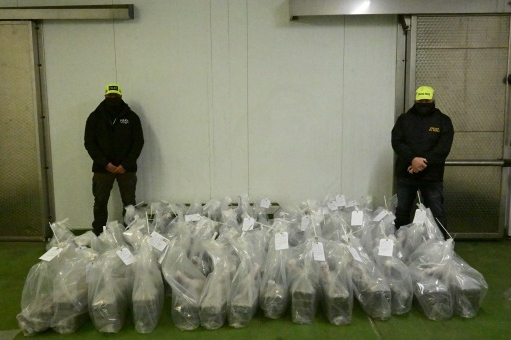 £53 million worth of cocaine seized by officers at a port in Thurrock