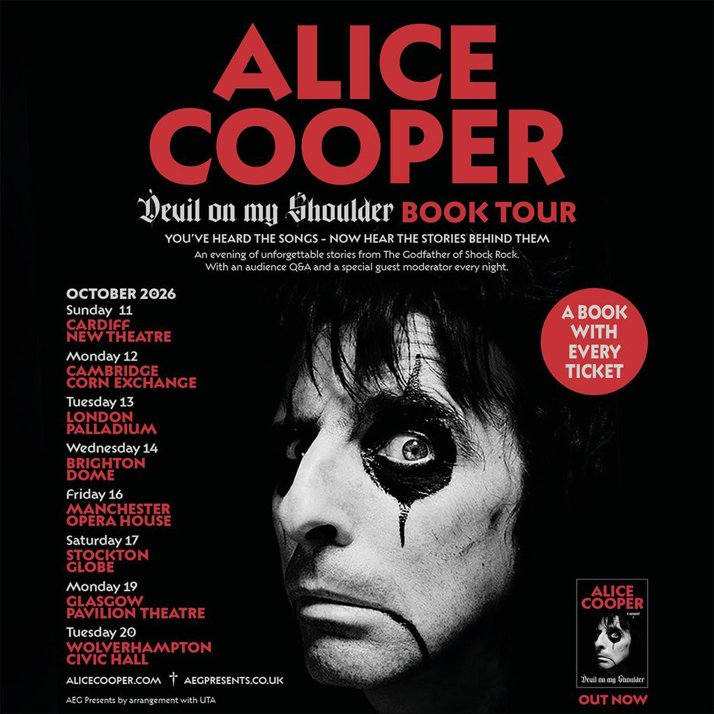 Alice Cooper's Devil on my Shoulder book tour