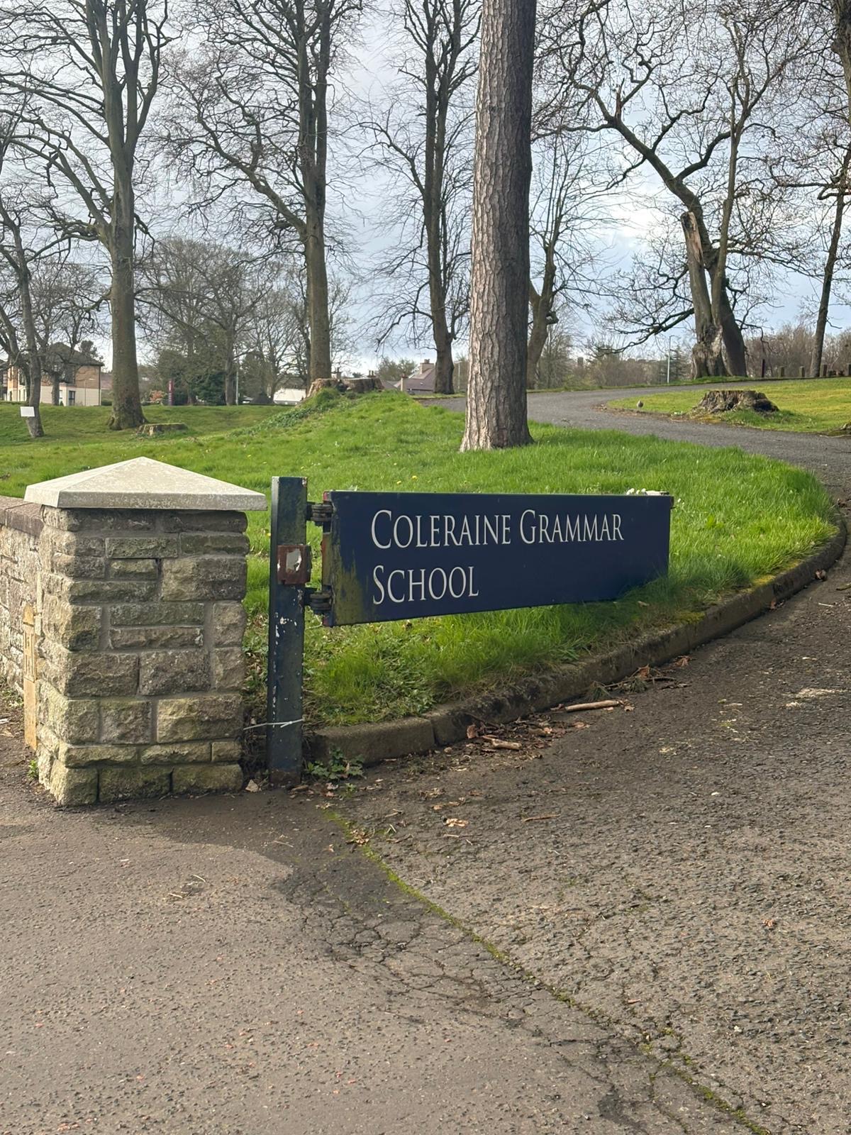 Three in hospital after a chemical incident at Coleraine Grammar