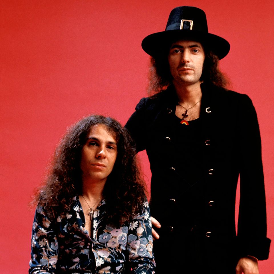 Ronnie James Dio and Ritchie Blackmore in 1976