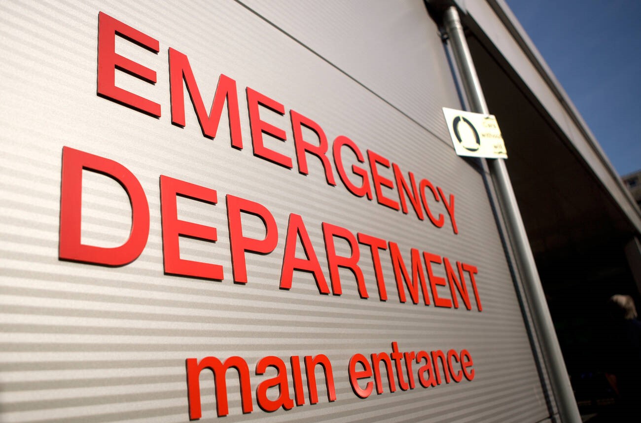 A man has died after a fire at a Belfast hospital ED
