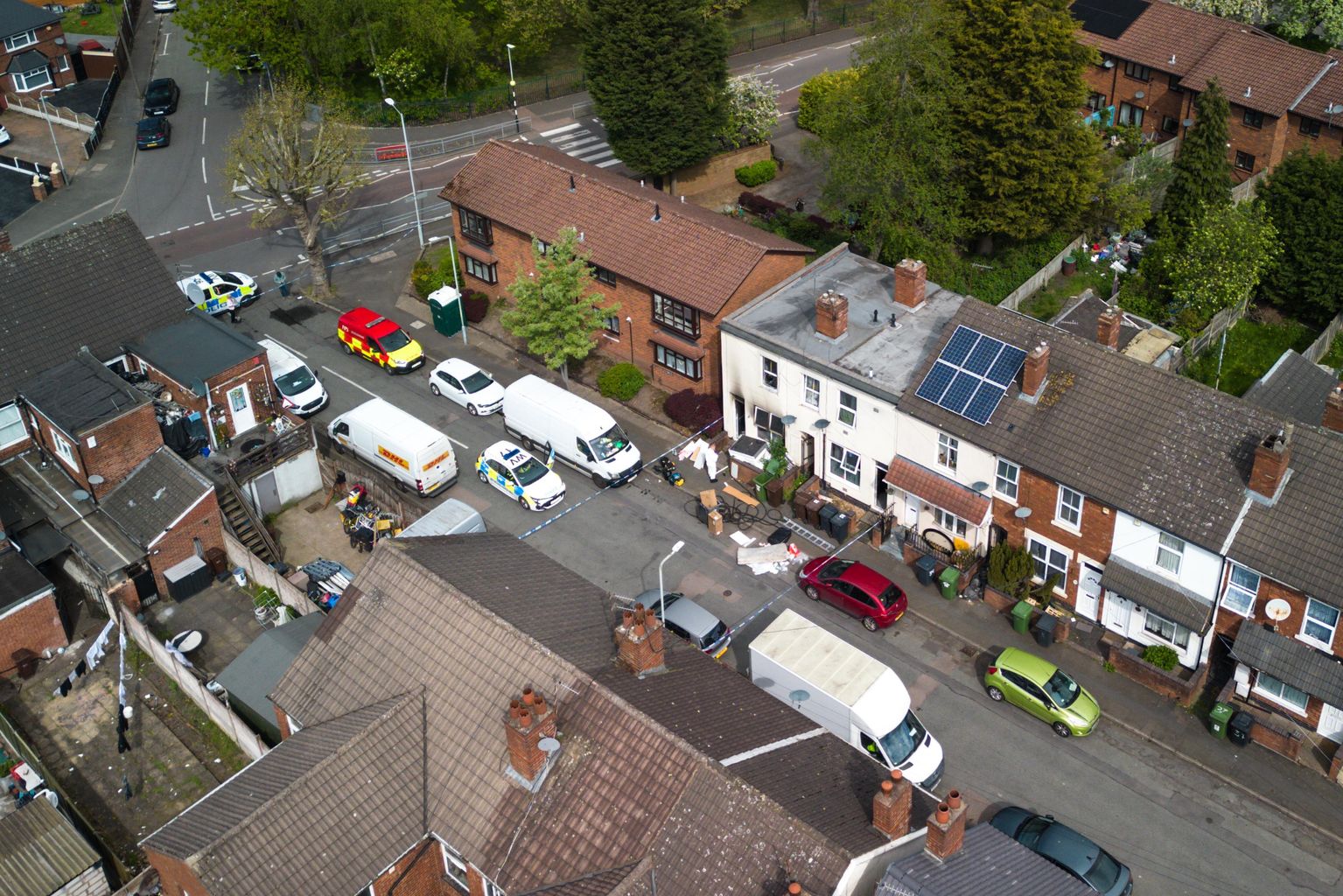 Woman arrested after two young children die in Wolverhampton house fire ...