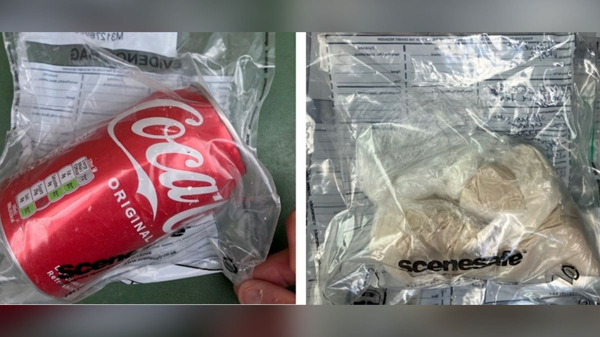 Stafford man arrested as officers find coca cola can stuffed with ...