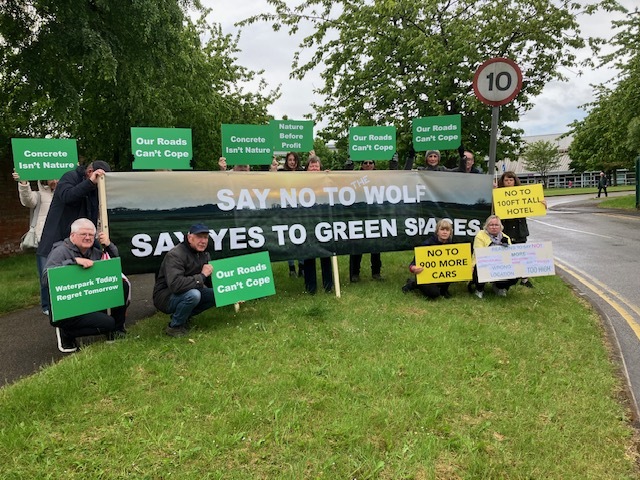 Derbyshire campaigners hold rally at council offices against proposed ...