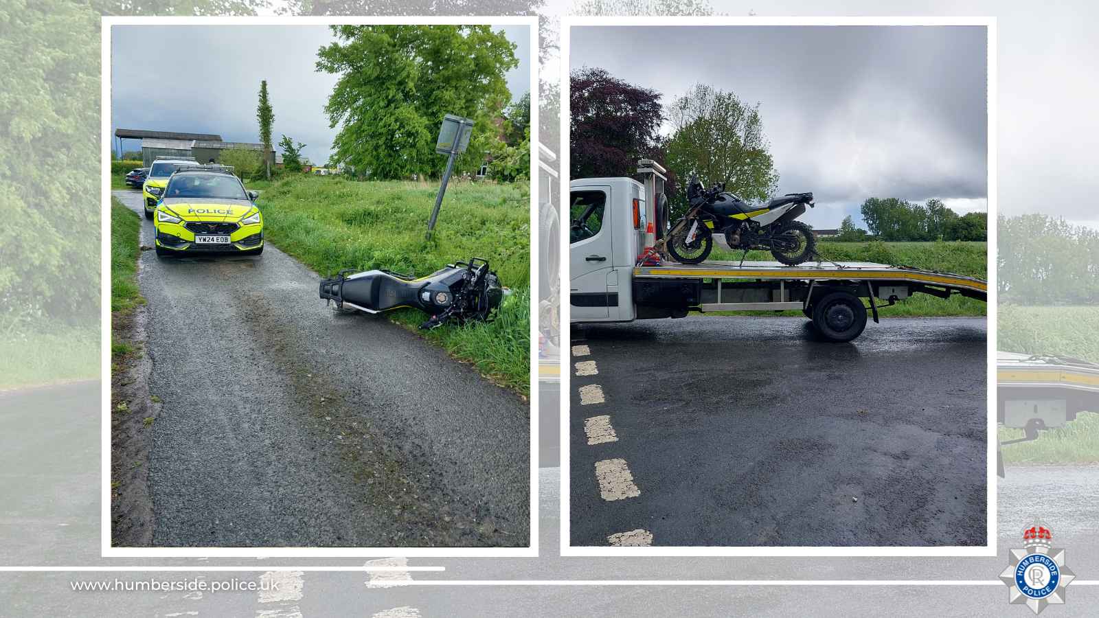 Man arrested after stolen motorbike pursuit in East Riding | News ...