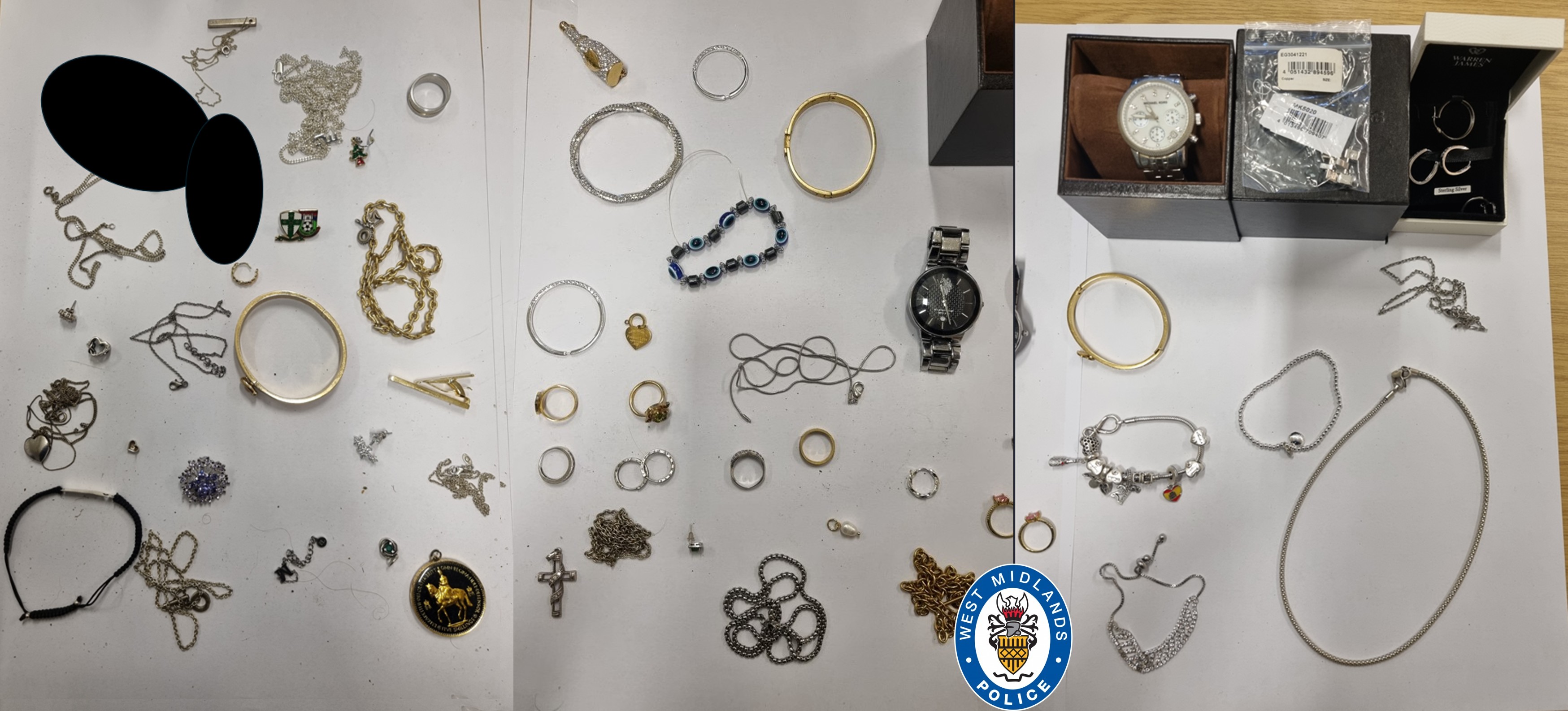 Appeal to identify owners of jewellery and watches thought to be stolen