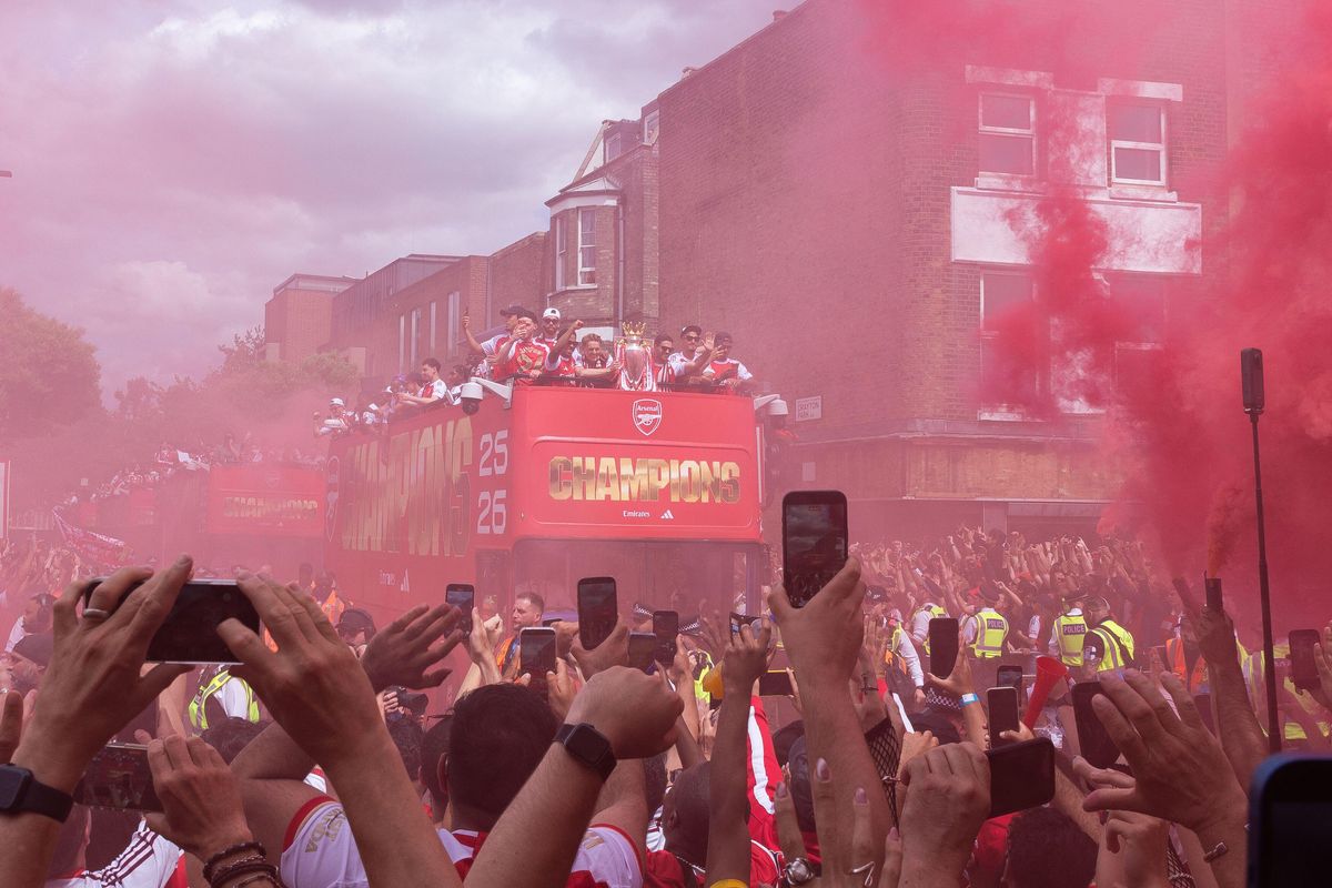 16 arrests as Arsenal Fans turn north London streets red