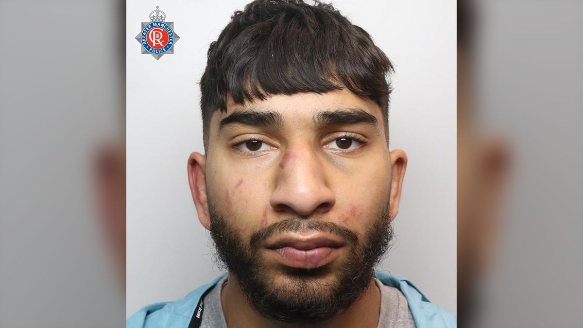 A man's been jailed for assaulting two female police officers in a violent incident at Manchester Airport