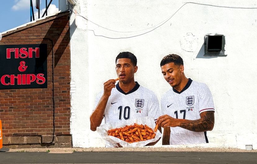 Bellingham and Rogers in mural in Quinton Birmingham