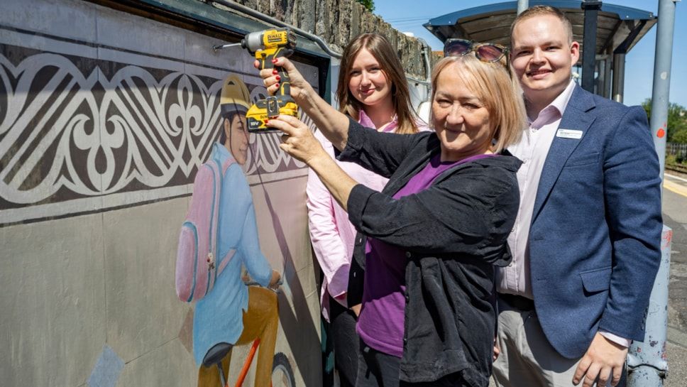 Landmark station mural in Bristol restored to original glory