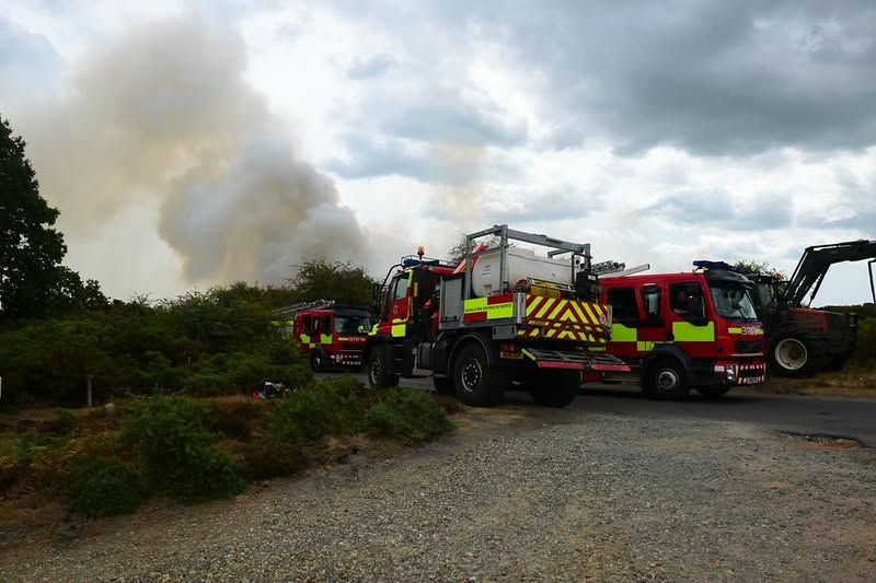 Dunwich wildfire shows UK 'not prepared' for climate change, says Green MP