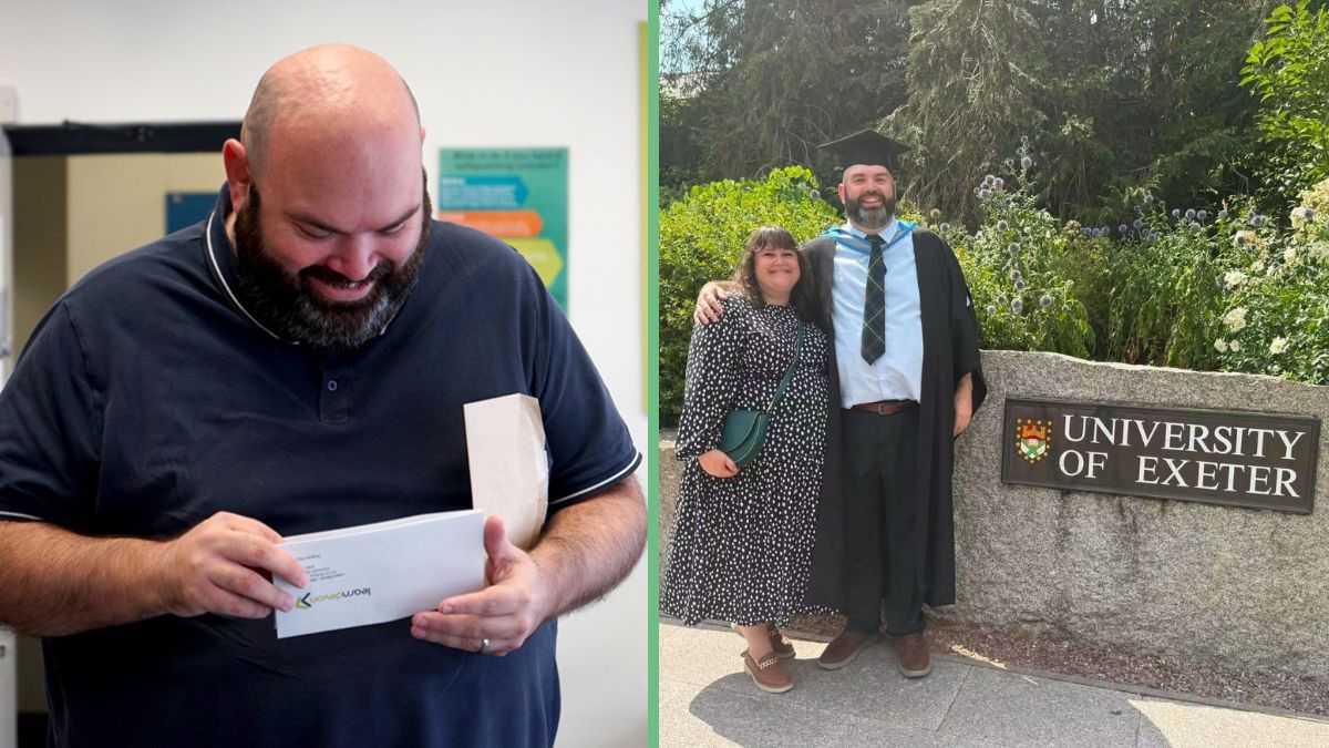 Older learner in Devon goes on to university