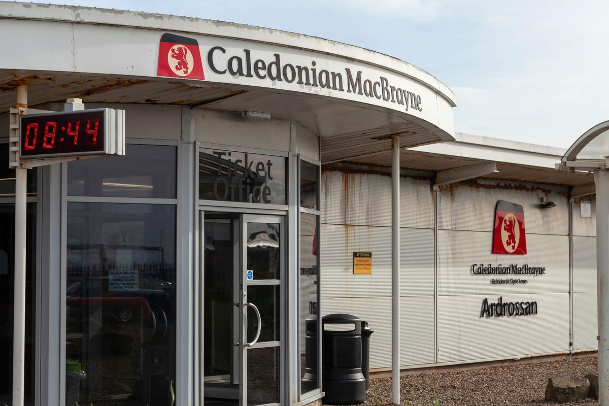 Man arrested after CalMac bomb threat