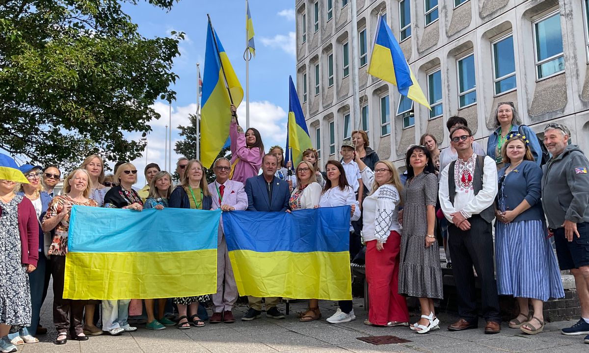 Ukrainian celebrations taking place in Exeter today