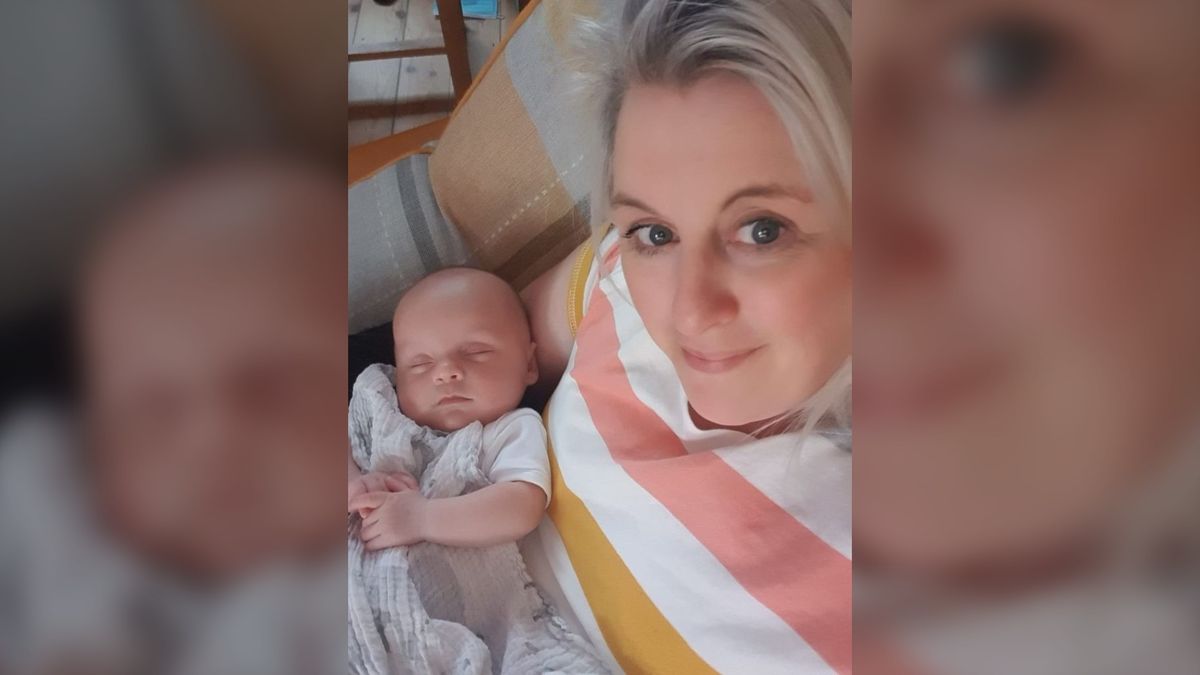 Image of Michelle Welsh with baby Billy