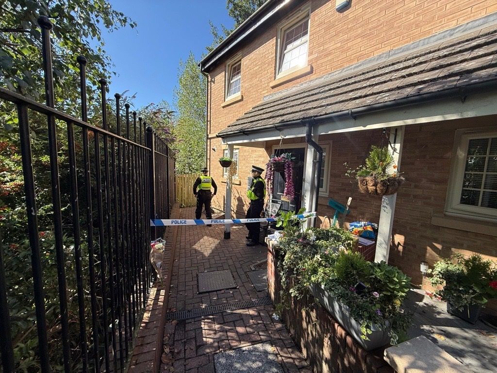 Police scene in place after baby death in Sheffield
