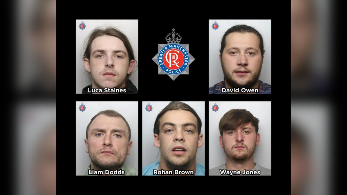 Five men jailed for over 30 years over Greater Manchester burglary gang
