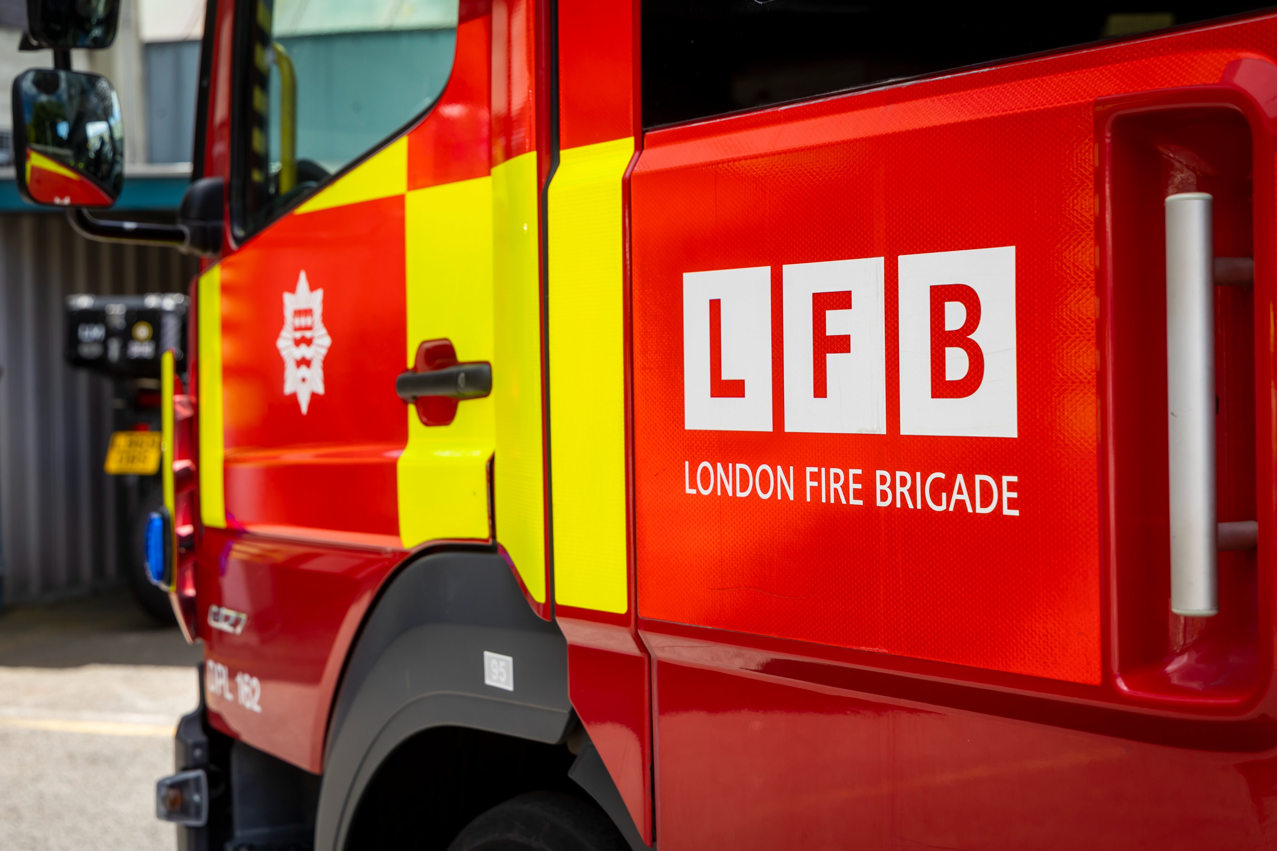 Man in hospital after fire at building in north London