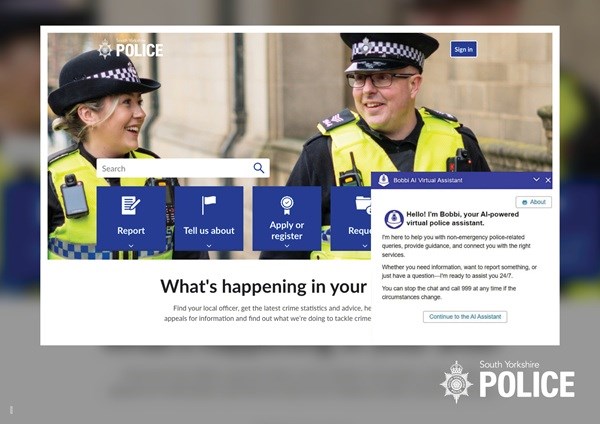 AI chatbot named 'Bobbi' launched by South Yorkshire Police to handle ...